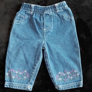 Baby girls sesame street jeans 3/6 m
